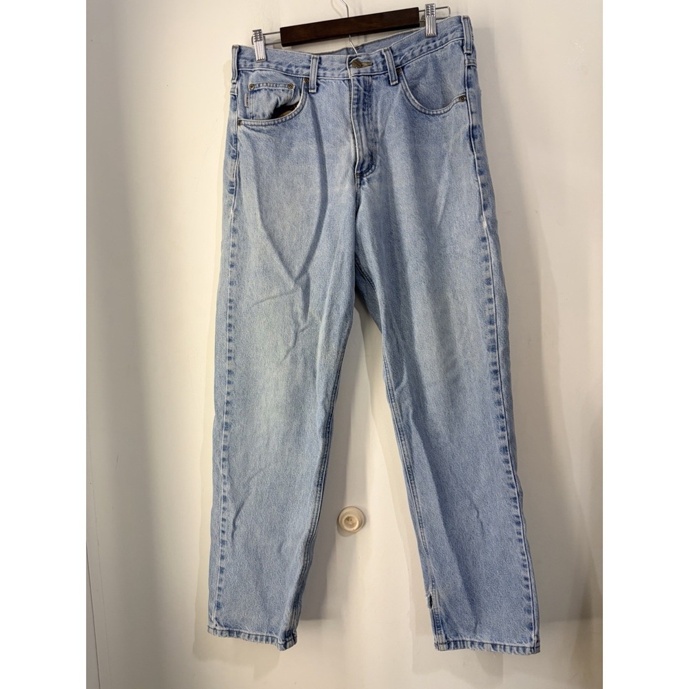 Vintage Carhartt B17 STW Relaxed Fit Tapered‎ Jeans 32x32 Light Wash USA